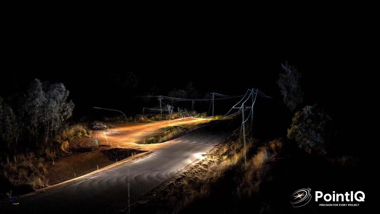Landing Road point cloud, extracted by PointIQ